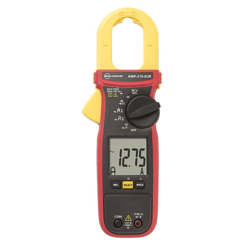 1 pcs - Beha-Amprobe AMP 210 Clamp Meter, Max Current 600A ac CAT III 600V With UKAS Calibration