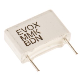 125 pcs - KEMET MMK Polyester Film Capacitor, 160 V ac, 250 V dc, ±10%, 100nF, Through Hole