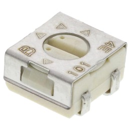 5 pcs - 100Ω, SMD Trimmer Potentiometer 0.25W Top Adjust Bourns, 3314