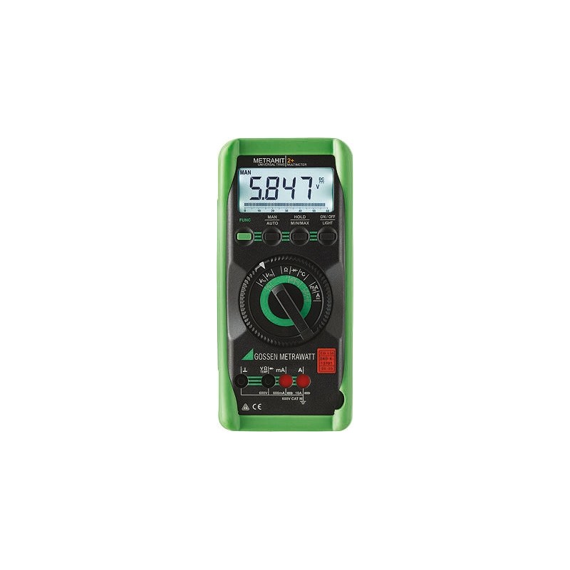 1 pcs - Gossen Metrawatt METRAHit 2+ Handheld Digital Multimeter, True RMS, 15A ac Max, 10A dc Max, 600V ac Max - RS Calibrated
