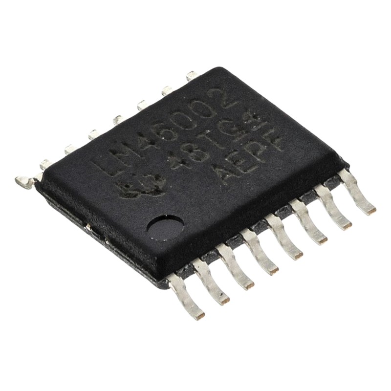 2 pcs - Texas Instruments, LM46002PWPT Switching Regulator, 1-Channel 2A Adjustable 16-Pin, HTSSOP