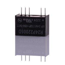 1 pcs - Recom R12P DC-DC Converter, -5V dc/ -200mA Output, 21.6 - 26.4 V dc Input, 2W, Through Hole, +95°C Max Temp