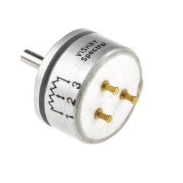 10 pcs - Vishay 10kΩ Rotary Potentiometer 1-Gang Servo Mount, 157S103MB9002