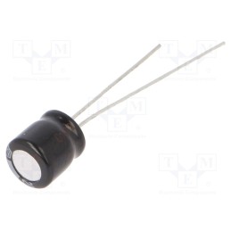 10 pcs x PANASONIC - ECEA0JKA221 - Capacitor: electrolytic, THT, 220uF, 6.3VDC, Ø6.3x7mm, Pitch: 2.5mm