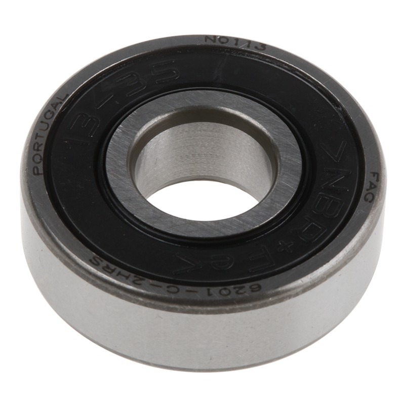 1 pcs - FAG 6201-C-2HRS Single Row Deep Groove Ball Bearing- Both Sides Sealed 12mm I.D, 32mm O.D