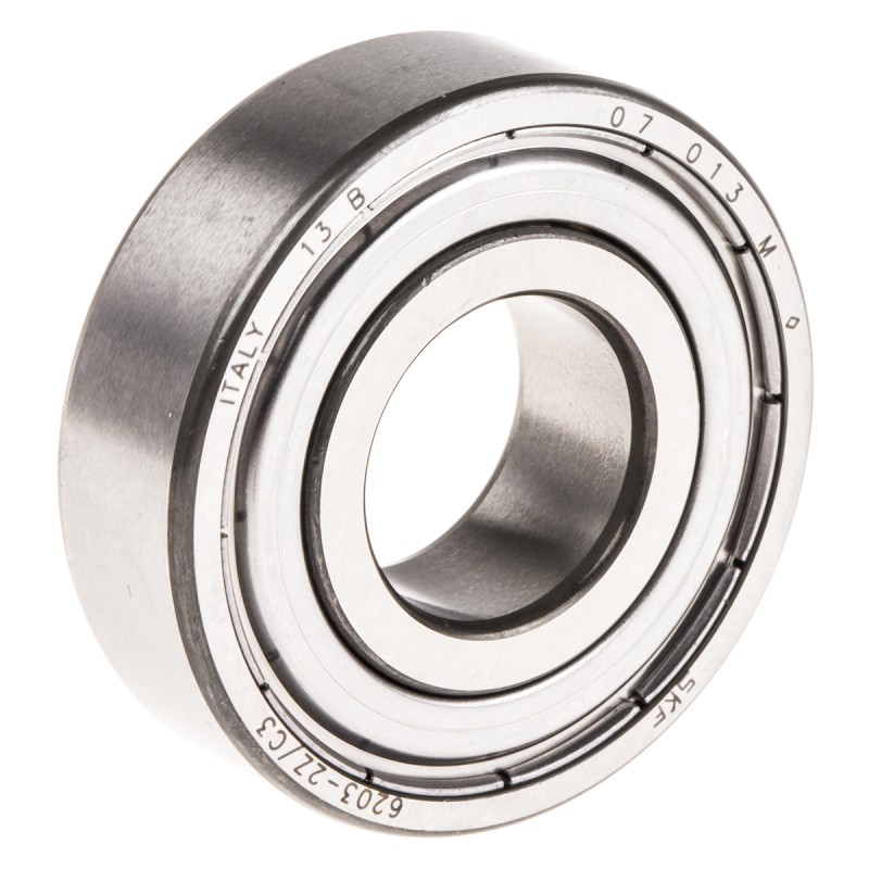 1 pcs - SKF 6203-2Z/C3 Single Row Deep Groove Ball Bearing- Both Sides Shielded 17mm I.D, 40mm O.D