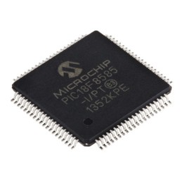 119 pcs - Microchip PIC18F8585-I/PT, 8bit PIC Microcontroller, PIC18F, 40MHz, 1.024 kB, 48 kB Flash, 80-Pin TQFP