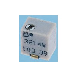 5 pcs - 1MΩ, SMD Trimmer Potentiometer 0.25W Top Adjust Bourns, 3214