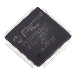 119 pcs - Microchip PIC32MX360F512L-80I/PT, 32bit PIC Microcontroller, PIC32MX, 80MHz, 12 kB, 512 kB Flash, 100-Pin TQFP
