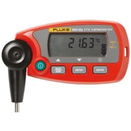 1 pcs - Fluke 1551 Wired Digital Thermometer for Industrial Use, RTD Probe, 1 Input(s), +160°C Max, ±0.05 °C Accuracy - UKAS