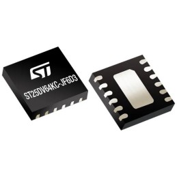2 pcs - STMicroelectronics ST25DV64KC-JF6D3 RFID and NFC Transceiver, 12-Pin UFDFPN