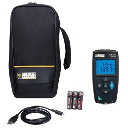 1 pcs - Chauvin Arnoux CA 1822 Wired Digital Thermometer for Multipurpose Use, E, J, K, N, R, S, T Probe, 2 Input(s) - UKAS