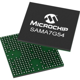 119 pcs - Microchip SAMA7G54-V/4HB ARM Cortex Microcontroller, Arm Cortex-A7, 343-Pin TFBGA