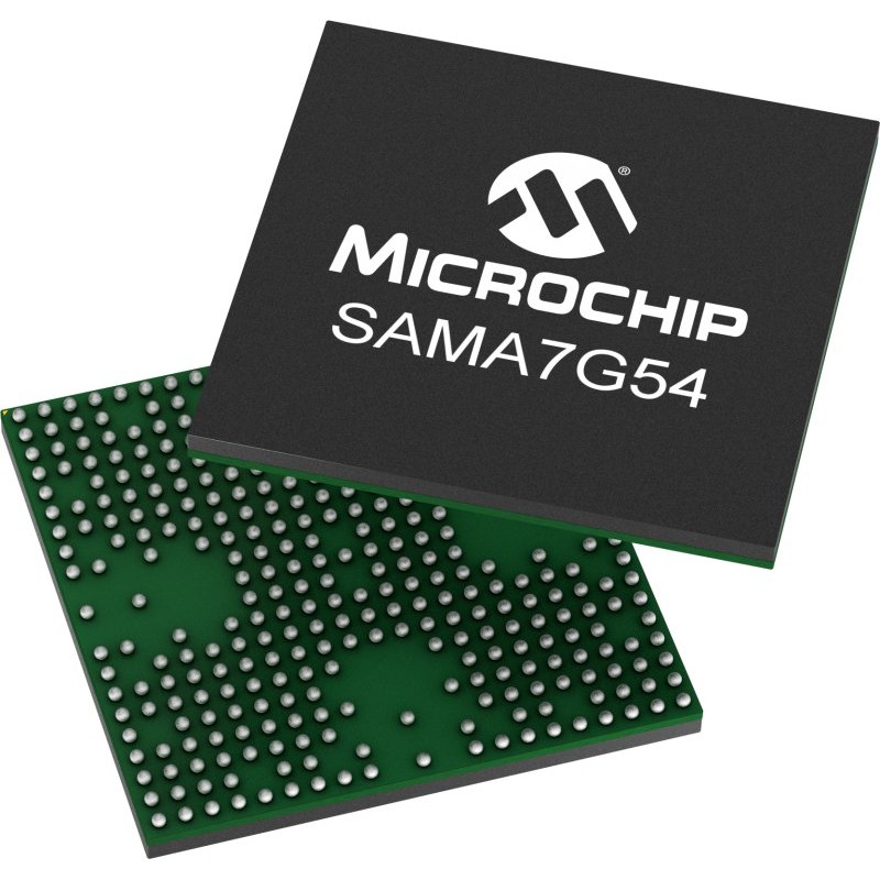 119 pcs - Microchip SAMA7G54-V/4HB ARM Cortex Microcontroller, Arm Cortex-A7, 343-Pin TFBGA