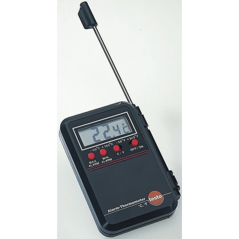 1 pcs - Testo Mini Alarm Digital Thermometer, +150°C Max - RS Calibration