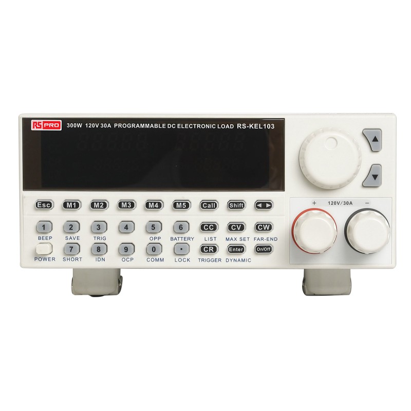 1 pcs - RS PRO Electronic Load, 0 - 300 W, 0 - 120 V, 0 - 30 A