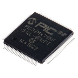 119 pcs - Microchip PIC32MX795F512L-80I/PT, 32bit PIC Microcontroller, PIC32MX, 80MHz, 12 kB, 512 kB Flash, 100-Pin TQFP