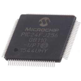 119 pcs - Microchip PIC24FJ256GB110-I/PT, 16bit PIC Microcontroller, PIC24FJ, 32MHz, 256 kB Flash, 100-Pin TQFP