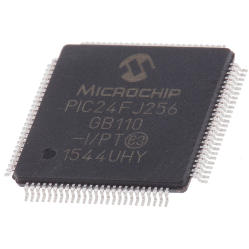119 pcs - Microchip PIC24FJ256GB110-I/PT, 16bit PIC Microcontroller, PIC24FJ, 32MHz, 256 kB Flash, 100-Pin TQFP
