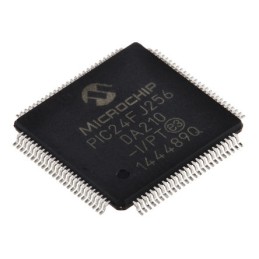 119 pcs - Microchip PIC24FJ256DA210-I/PT, 16bit PIC Microcontroller, PIC24FJ, 32MHz, 256 kB Flash, 100-Pin TQFP