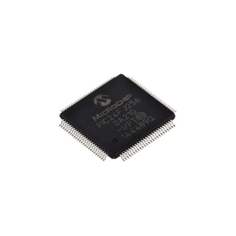 119 pcs - Microchip PIC24FJ256DA210-I/PT, 16bit PIC Microcontroller, PIC24FJ, 32MHz, 256 kB Flash, 100-Pin TQFP