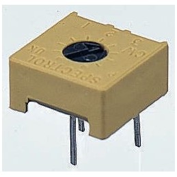 200 pcs - 10kΩ, Through Hole Trimmer Potentiometer 0.5W Top Adjust Vishay, 63M