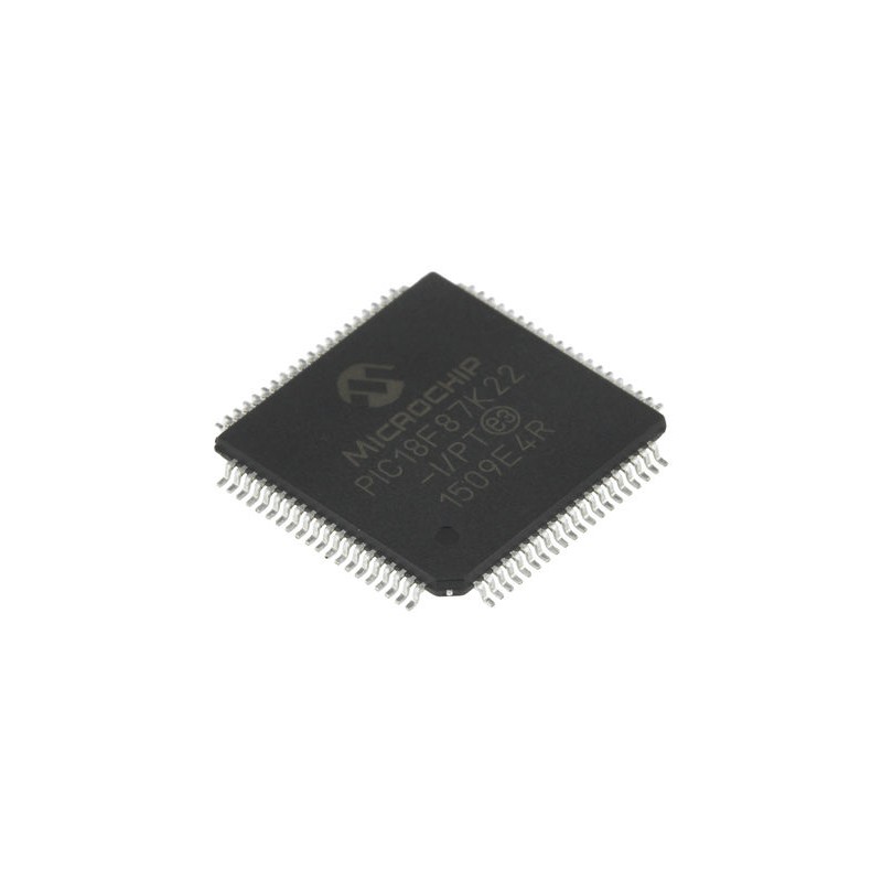 119 pcs - Microchip PIC18F87K22-I/PT, 8bit PIC Microcontroller, PIC18F, 64MHz, 1 kB, 128 kB Flash, 80-Pin TQFP