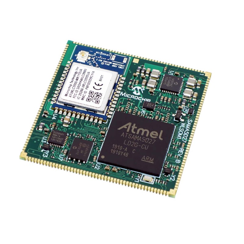12 pcs - Microchip ATSAMA5D27-WLSOM1, Microprocessor SAMA5D27 32bit ARM 500MHz 188-Pin SiP