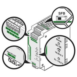 1 pcs - Phoenix Contact QUINT-PS/24DC/24DC/10 DC-DC Converter, 24V dc/ 10A Output, 18 - 32 V dc Input, 240W, DIN Rail