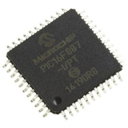 160 pcs - Microchip PIC16F887-I/PT, 8bit PIC Microcontroller, PIC16F, 20MHz, 8192 words Flash, 44-Pin TQFP