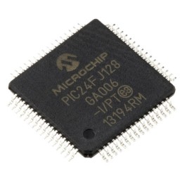 160 pcs - Microchip PIC24FJ128GA006-I/PT, 16bit PIC Microcontroller, PIC24FJ, 32MHz, 128 kB Flash, 64-Pin TQFP