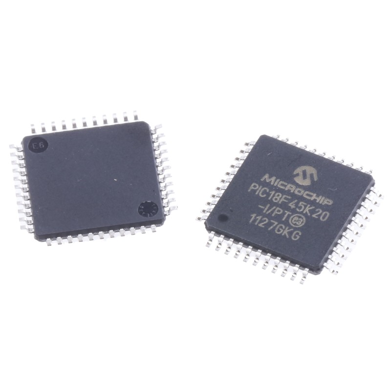160 pcs - Microchip PIC18F45K20-I/PT, 8bit PIC Microcontroller, PIC18F, 64MHz, 32 kB, 256 B Flash, 44-Pin TQFP