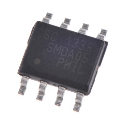 2 pcs - Semtech SMDA05.TBT, Quad-Element Uni-Directional TVS Diode, 300W, 8-Pin SOIC