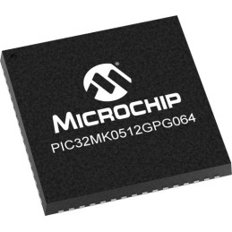 160 pcs - Microchip PIC32MK0512GPG064-I/PT, 32bit MIPS32 Microcontroller, PIC32MK, 120MHz, 512 kB Flash, 64-Pin TQFP