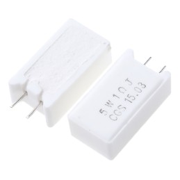 50 pcs - TE Connectivity 1Ω Wire Wound Resistor 5W ±5% SQMW51R0J
