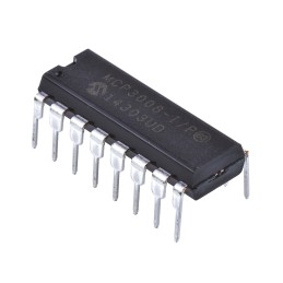 2 pcs - Microchip, Octal 10-bit- ADC 200ksps, 16-Pin PDIP