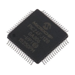 160 pcs - Microchip PIC24FJ128GA306-I/PT, 16bit PIC Microcontroller, PIC24FJ, 32MHz, 128 kB Flash, 64-Pin TQFP