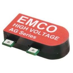 1 pcs - XP Power AG DC-DC Converter, 2kV dc/ 500μA Output, 0 - 5 V dc Input, 1W, Surface Mount, +75°C Max Temp -25°C Min