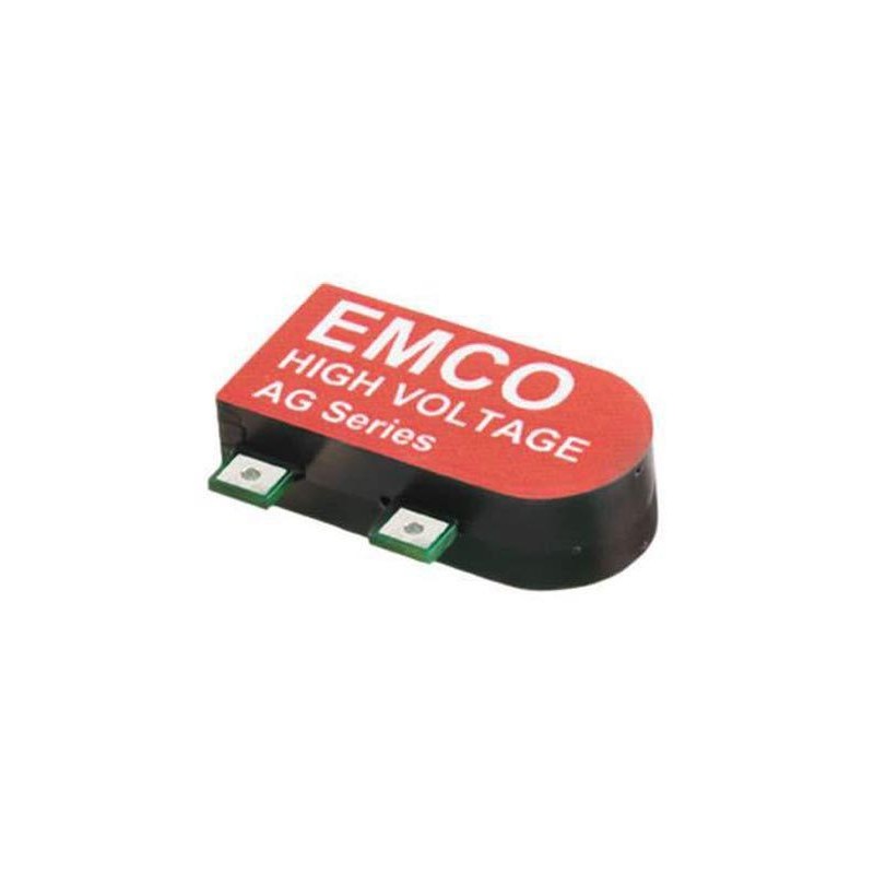 1 pcs - XP Power AG DC-DC Converter, 2kV dc/ 500μA Output, 0 - 5 V dc Input, 1W, Surface Mount, +75°C Max Temp -25°C Min