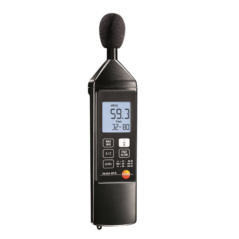 1 pcs - Testo 815 Sound Level Meter, 32dB to 130dB, 8kHz max