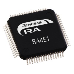 160 pcs - Renesas Electronics R7FA4E10D2CFMAA0, 32bit ARM Cortex M33 Microcontroller, RA4E1, 100MHz, 512 kB Flash, 64-Pin LQFP