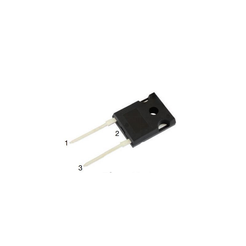 2 pcs - Vishay 600V 120A, Fast Recovery Epitaxial Diode Rectifier & Schottky Diode, TO-247AD 2L VS-E5PX6006LHN3