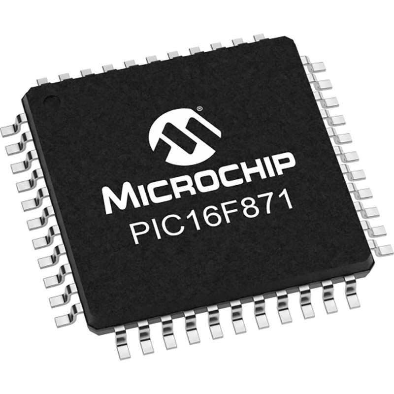 160 pcs - Microchip PIC16F871-I/PT, 8bit PIC Microcontroller, PIC16F, 20MHz, 3.5 kB Flash, 44-Pin TQFP