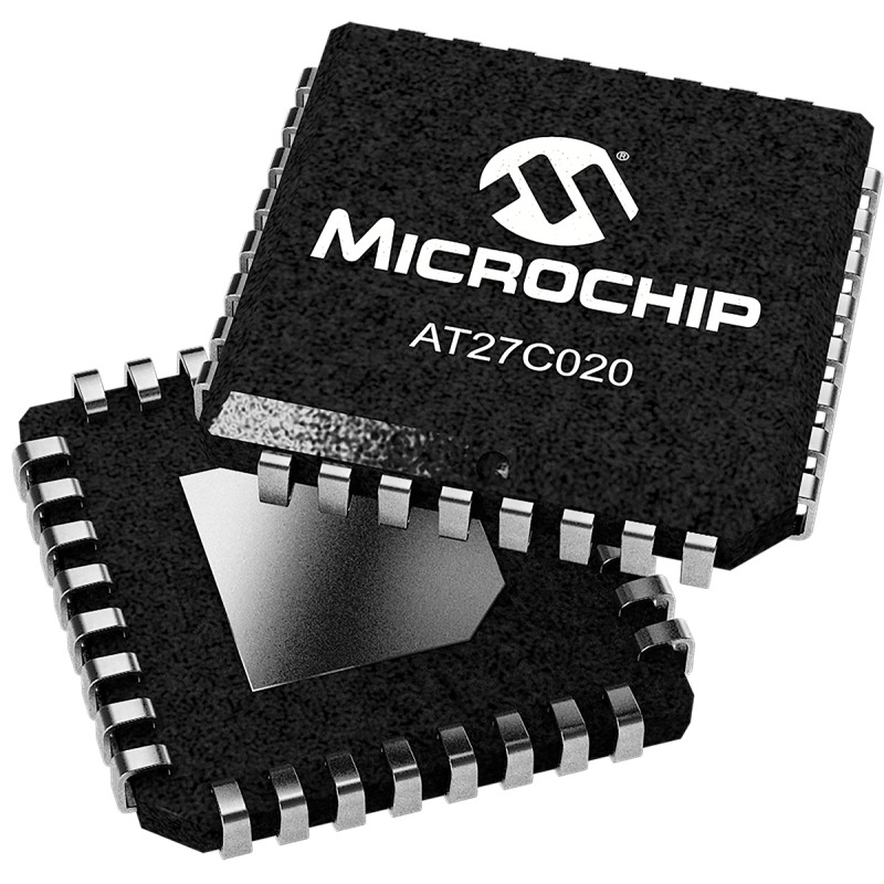 2 pcs - Microchip 2Mbit EPROM 32-Pin PLCC, AT27C020-90JU