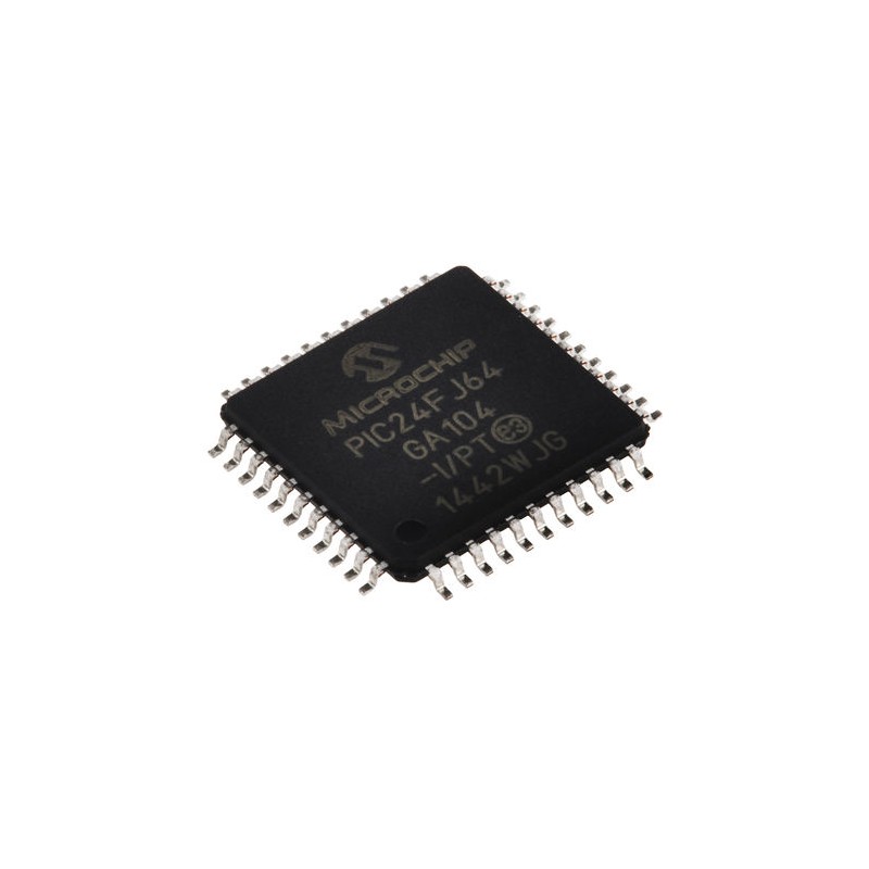 160 pcs - Microchip PIC24FJ64GA104-I/PT, 16bit PIC Microcontroller, PIC24FJ, 32MHz, 64 kB Flash, 44-Pin TQFP