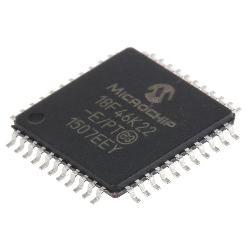 160 pcs - Microchip PIC18F46K22-E/PT, 8bit PIC Microcontroller, PIC18F, 64MHz, 64 kB Flash, 44-Pin TQFP