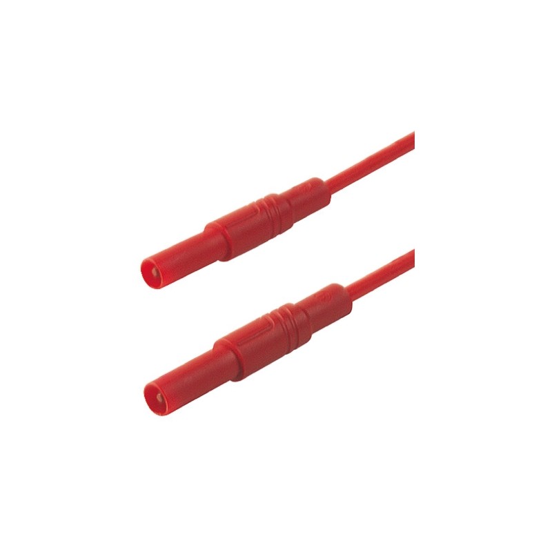 1 pcs - Hirschmann Test & Measurement, 32A, 1000V ac/dc, Red, 500mm Lead Length