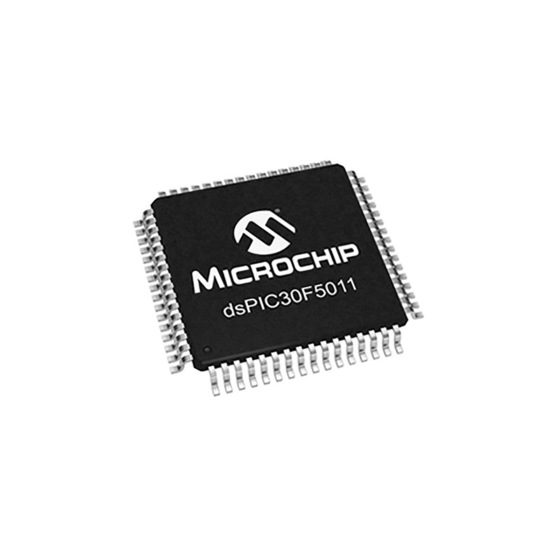 160 pcs - Microchip DSPIC30F5011-30I/PT, 16bit dsPIC Microcontroller, dsPIC30F, 25MHz, 66 kB Flash, 64-Pin TQFP