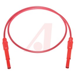 1 pcs - Mueller Electric Test lead, 20A, 1kV, Red, 300mm Lead Length