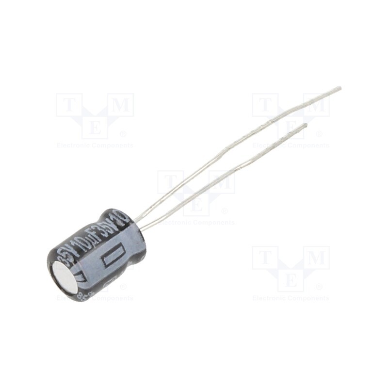 10 pcs x PANASONIC - ECEA1VKA100I - Capacitor: electrolytic, THT, 10uF, 35VDC, Ø5x7mm, Pitch: 2.5mm
